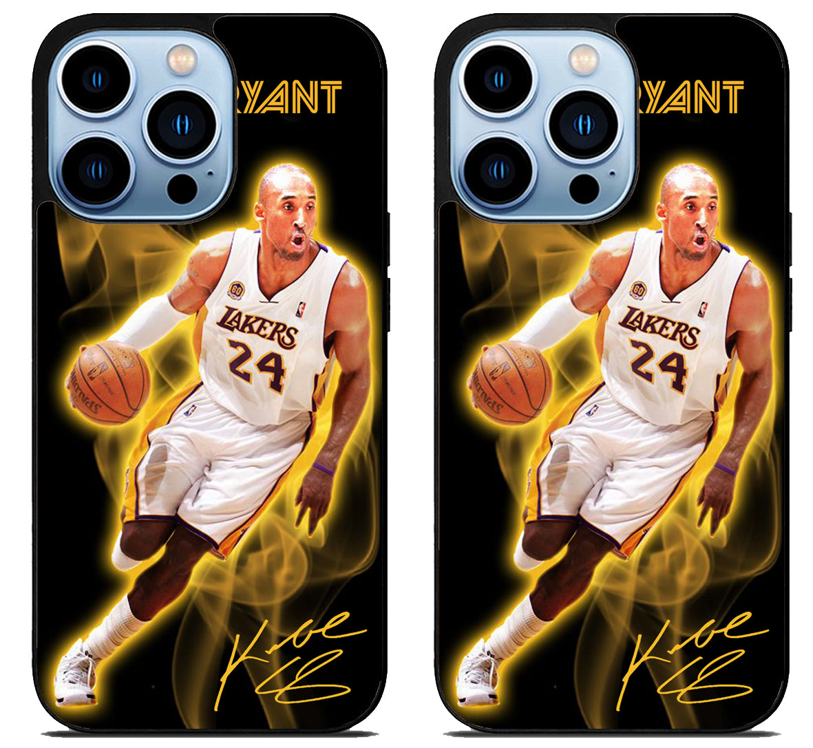 Kobe Bryant LA Lakers With Signature iPhone 15 Pro | iPhone 15 Pro Max Case