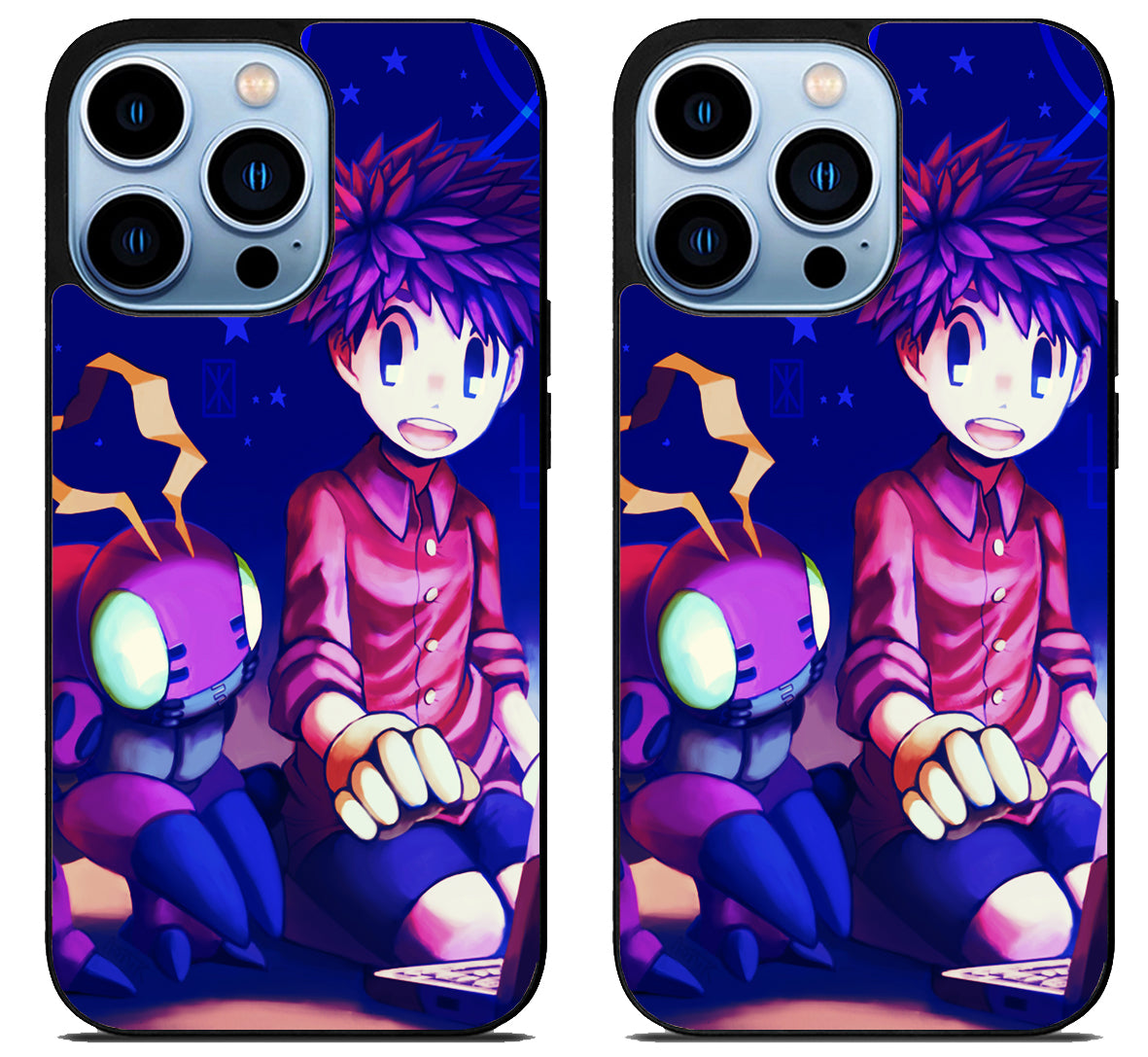 Koushiro & Tentomon Digimon Cover iPhone 15 Pro | iPhone 15 Pro Max Case