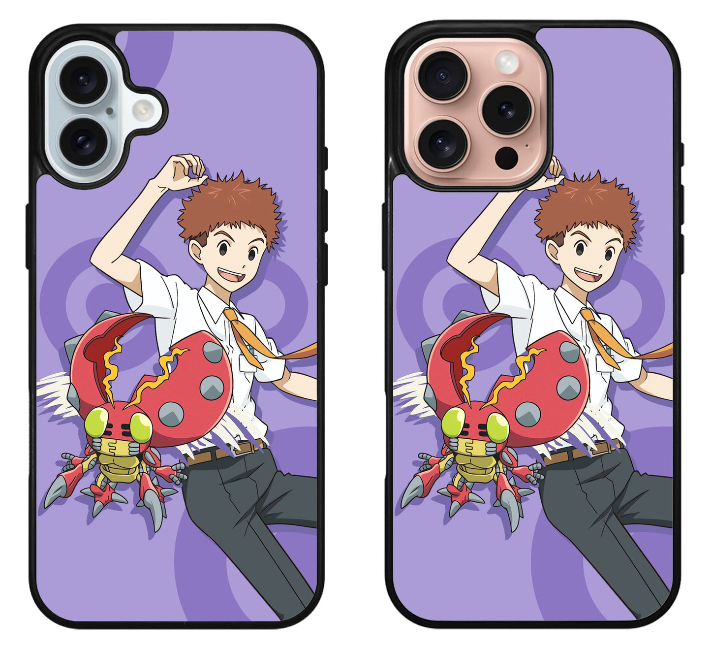 Koushiro & Tentomon Digimon iPhone 16 | 16 Plus | 16 Pro | 16 Pro Max Case