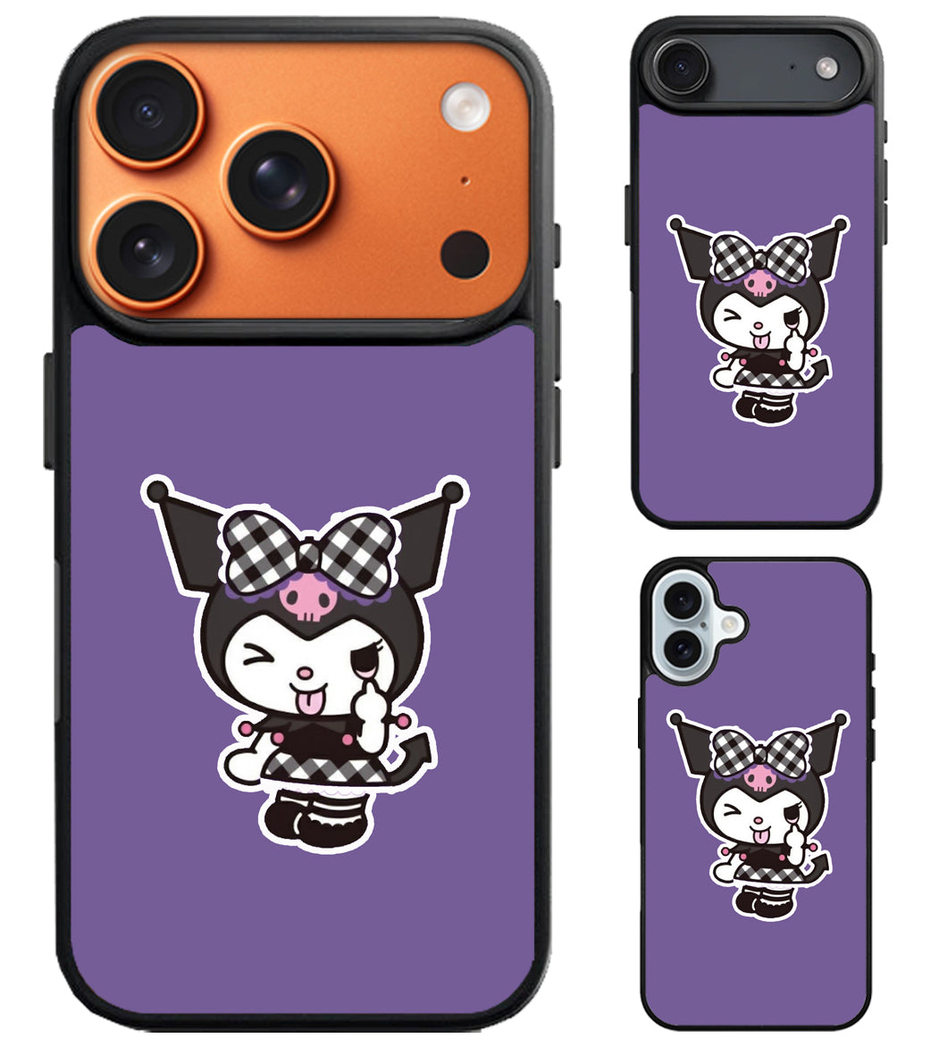 Kuromi Cute iPhone Air | iPhone 17 | 17 Pro | 17 Pro Max Case