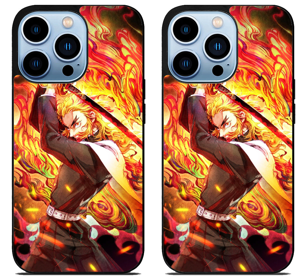 Kyojuro Rengoku Demon Slayer Anime iPhone 15 Pro | iPhone 15 Pro Max Case