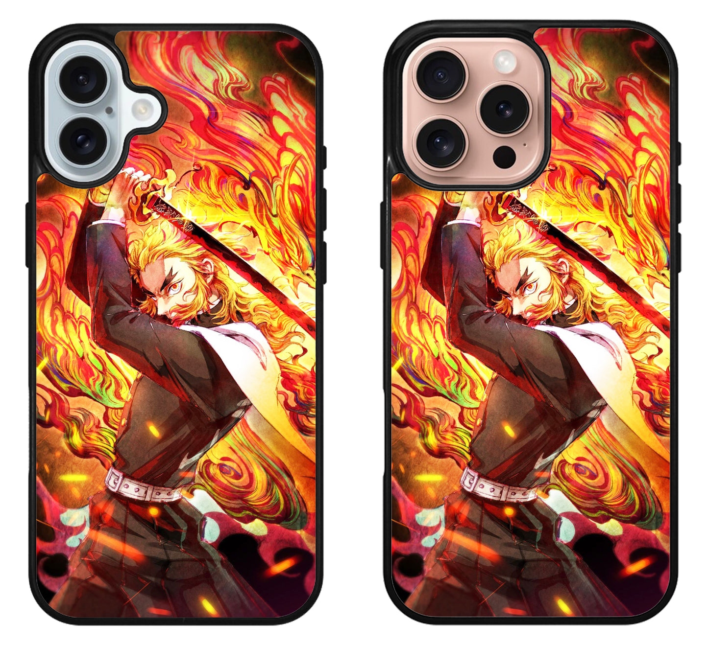 Kyojuro Rengoku Demon Slayer Anime iPhone 16 | 16 Plus | 16 Pro | 16 Pro Max Case