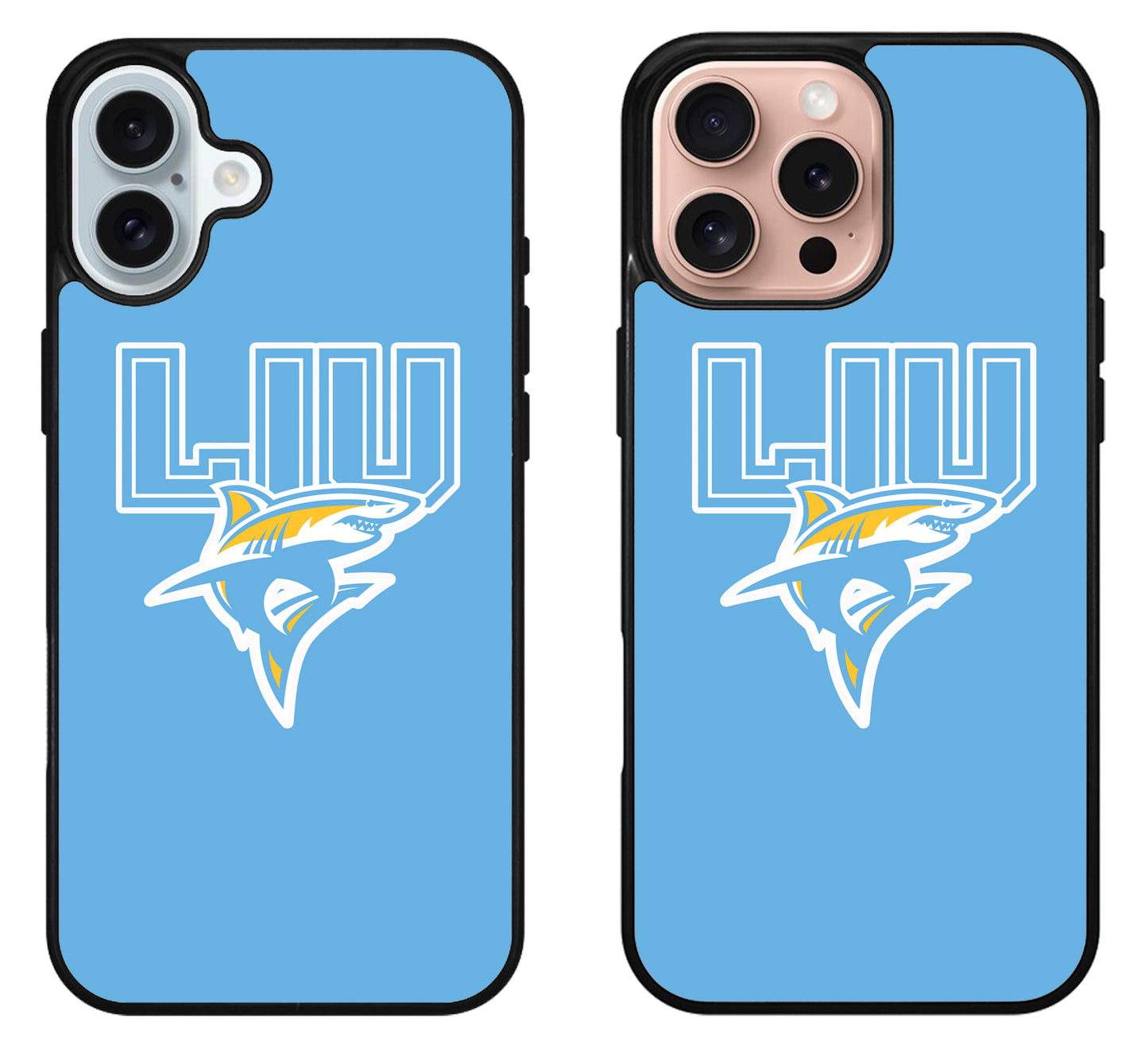 LIU Sharks Logo iPhone 16 | 16 Plus | 16 Pro | 16 Pro Max Case