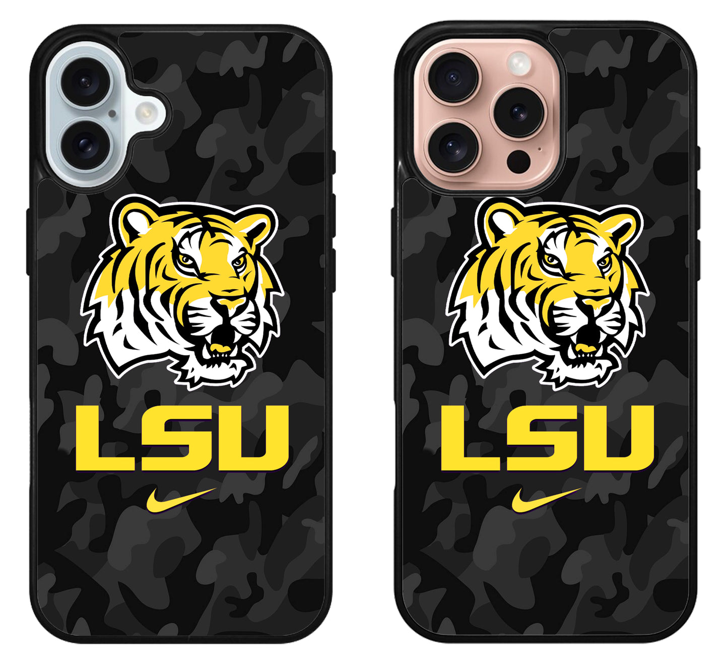 LSU Tigers Camo iPhone 16 | 16 Plus | 16 Pro | 16 Pro Max Case