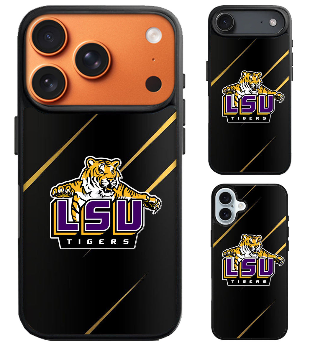 LSU Tigers Football Black iPhone Air | iPhone 17 | 17 Pro | 17 Pro Max Case