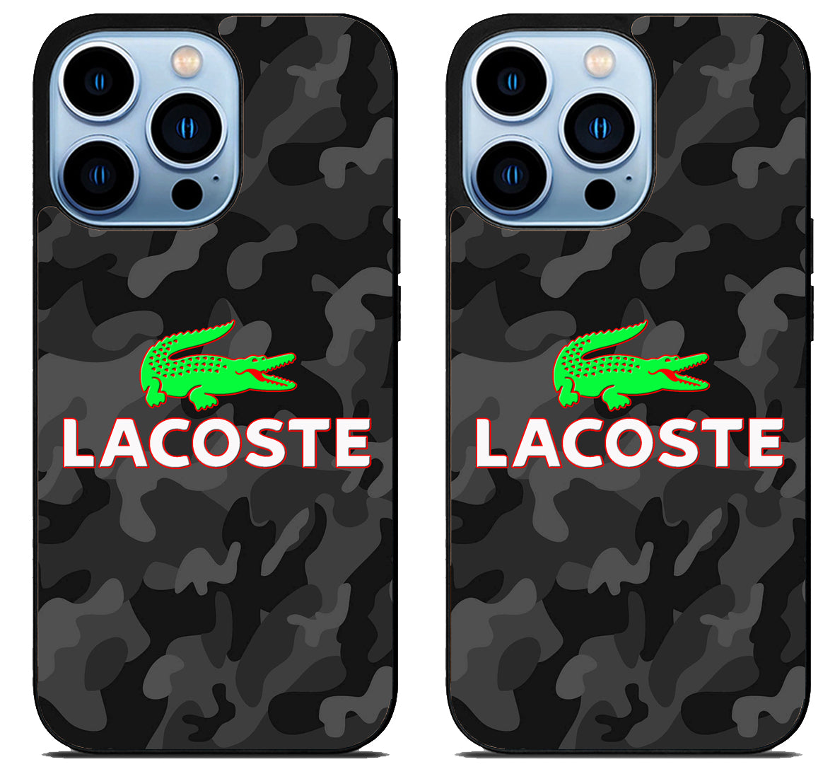 Lacoste Black Camo iPhone 15 Pro | iPhone 15 Pro Max Case