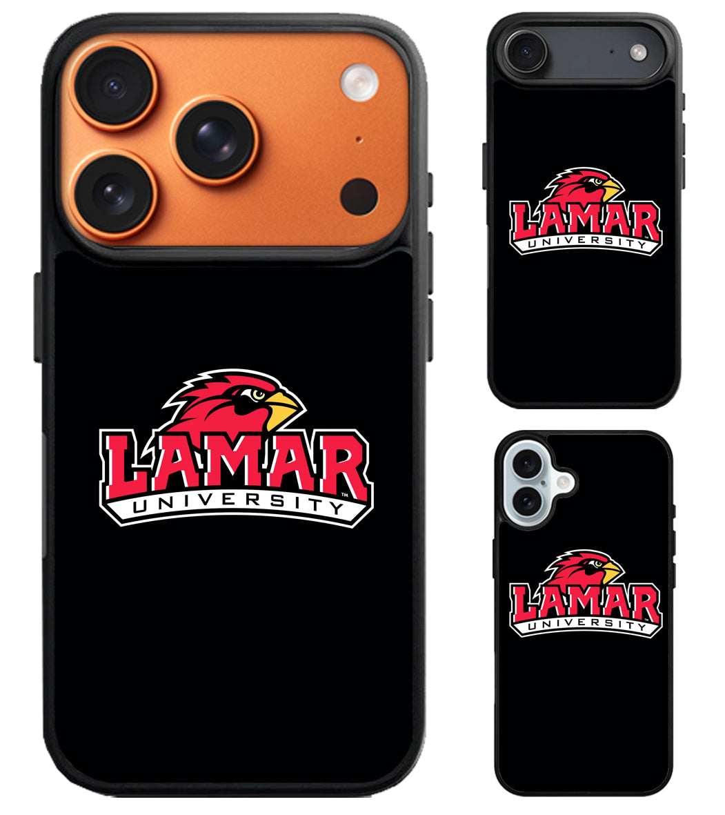 Lamar Cardinals University Black iPhone Air | iPhone 17 | 17 Pro | 17 Pro Max Case