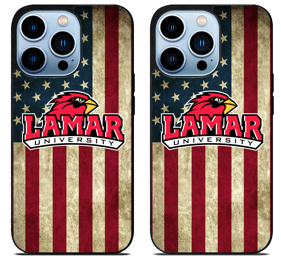 Lamar Cardinals University Flag iPhone 15 Pro | iPhone 15 Pro Max Case