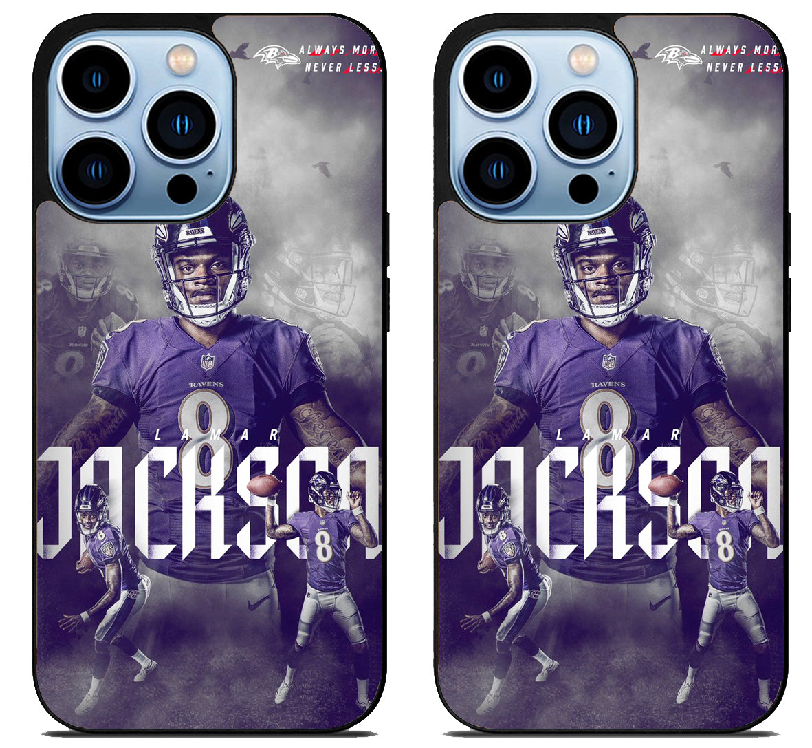 Lamar Jackson Baltimore Ravens Artwork iPhone 15 Pro | iPhone 15 Pro Max Case