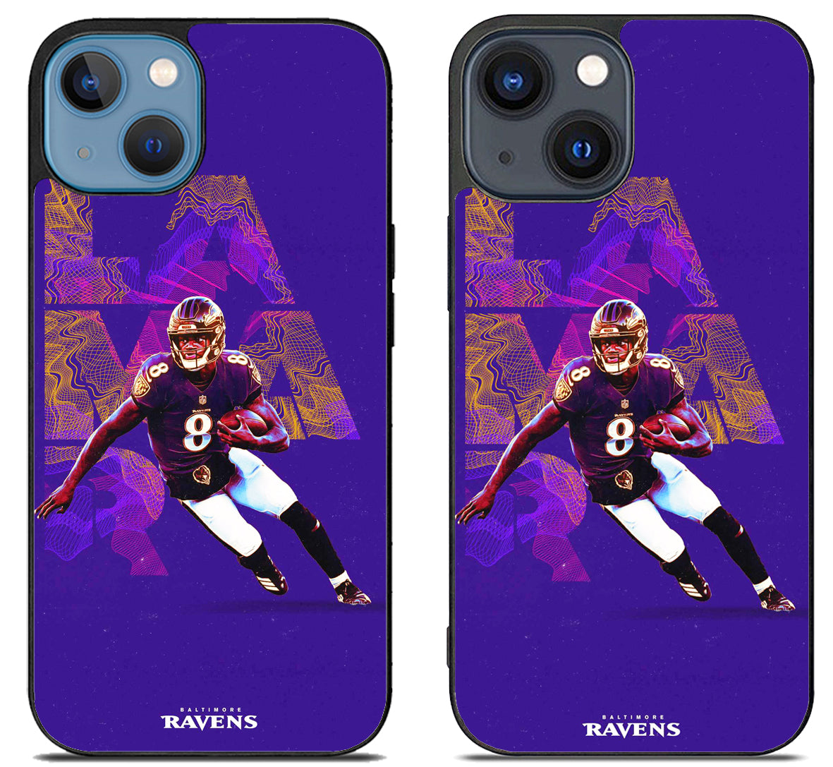 Lamar Jackson Baltimore Ravens Blue iPhone 15 | iPhone 15 Plus Case