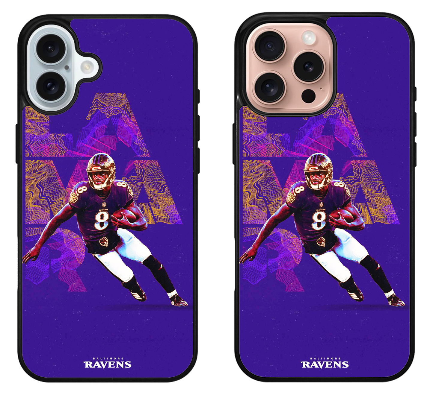 Lamar Jackson Baltimore Ravens Blue iPhone 16 | 16 Plus | 16 Pro | 16 Pro Max Case