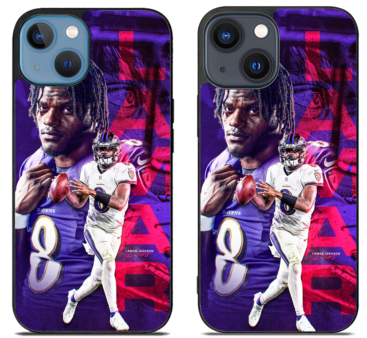 Lamar Jackson Baltimore Ravens Sign iPhone 15 | iPhone 15 Plus Case