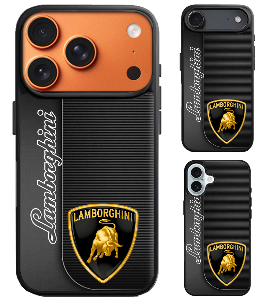 Lamborghini Black iPhone Air | iPhone 17 | 17 Pro | 17 Pro Max Case