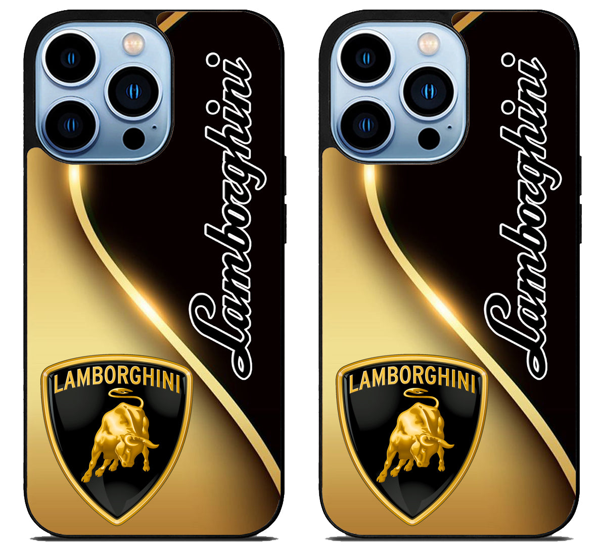Lamborghini Black Gold iPhone 15 Pro | iPhone 15 Pro Max Case