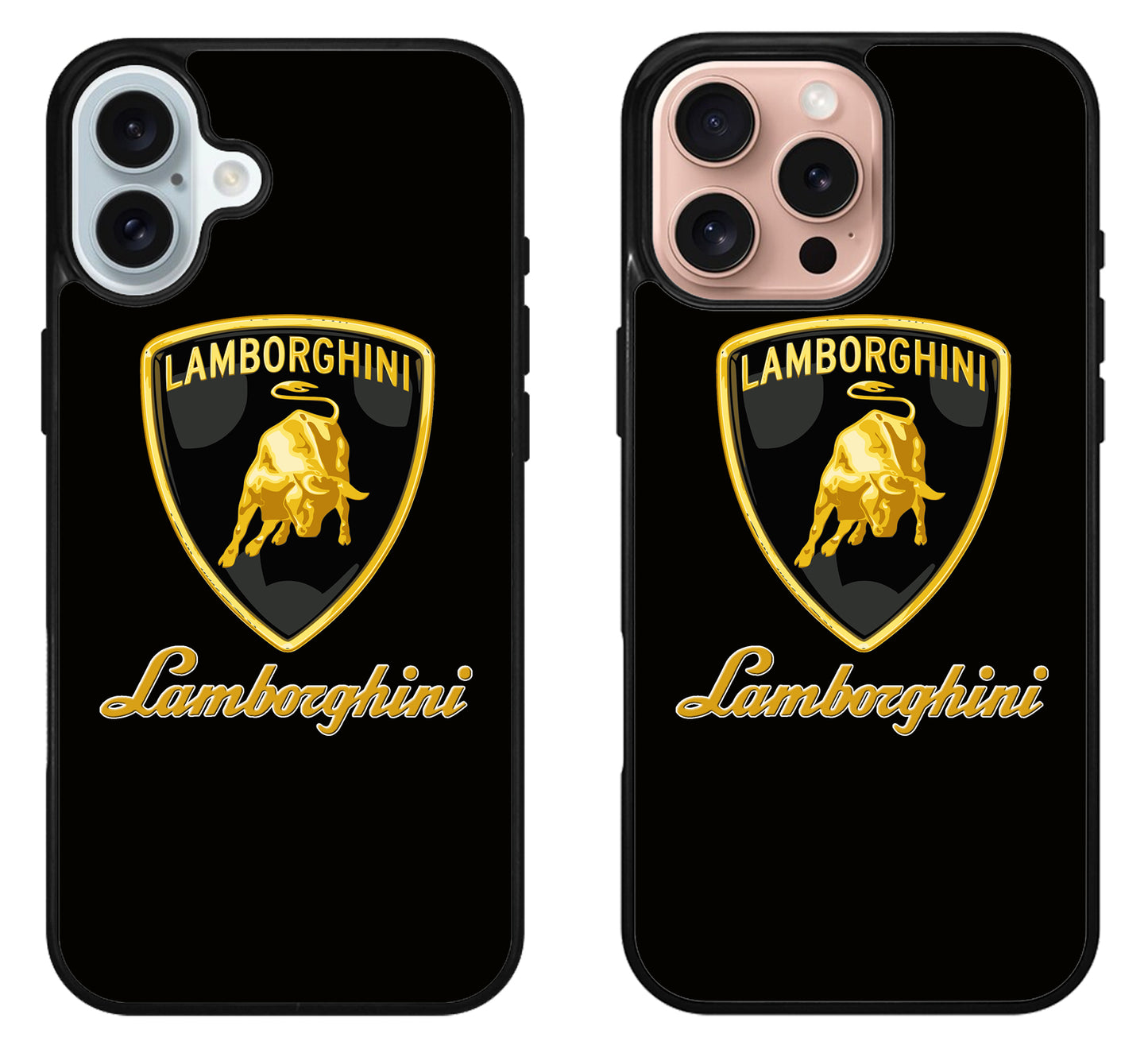 Lamborghini Logo Black iPhone 16 | 16 Plus | 16 Pro | 16 Pro Max Case