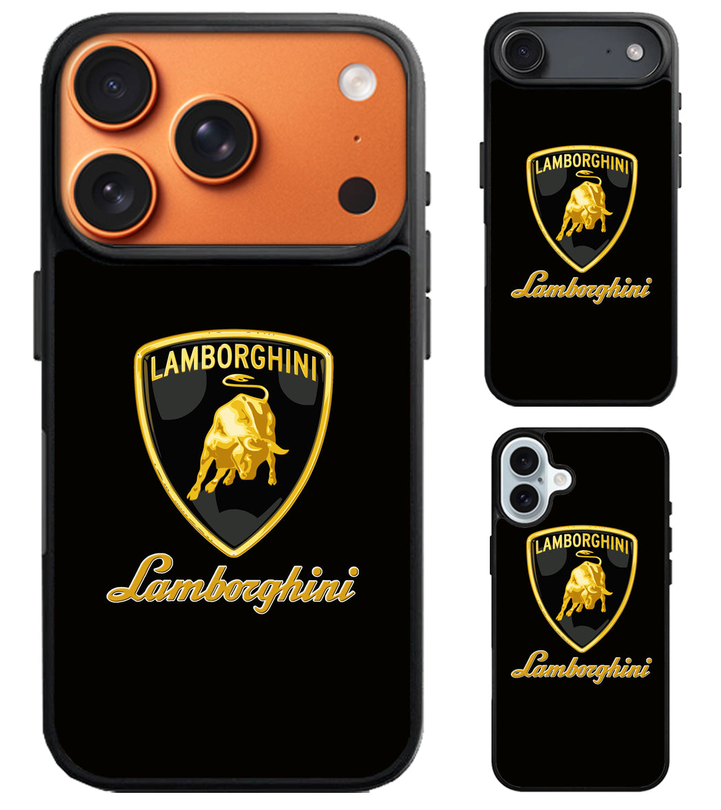 Lamborghini Logo Black iPhone Air | iPhone 17 | 17 Pro | 17 Pro Max Case