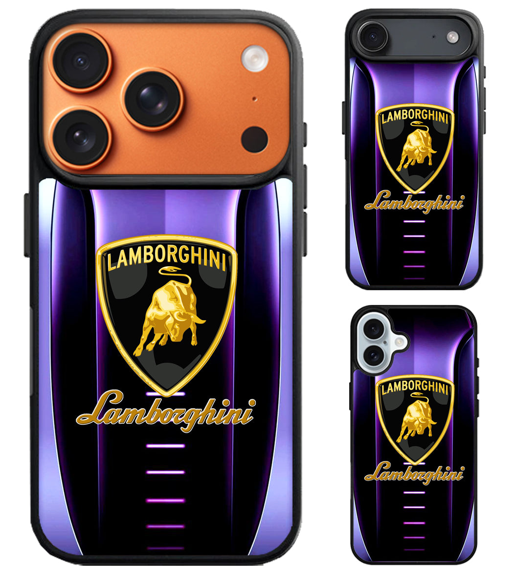 Lamborghini Metallic Logo iPhone Air | iPhone 17 | 17 Pro | 17 Pro Max Case