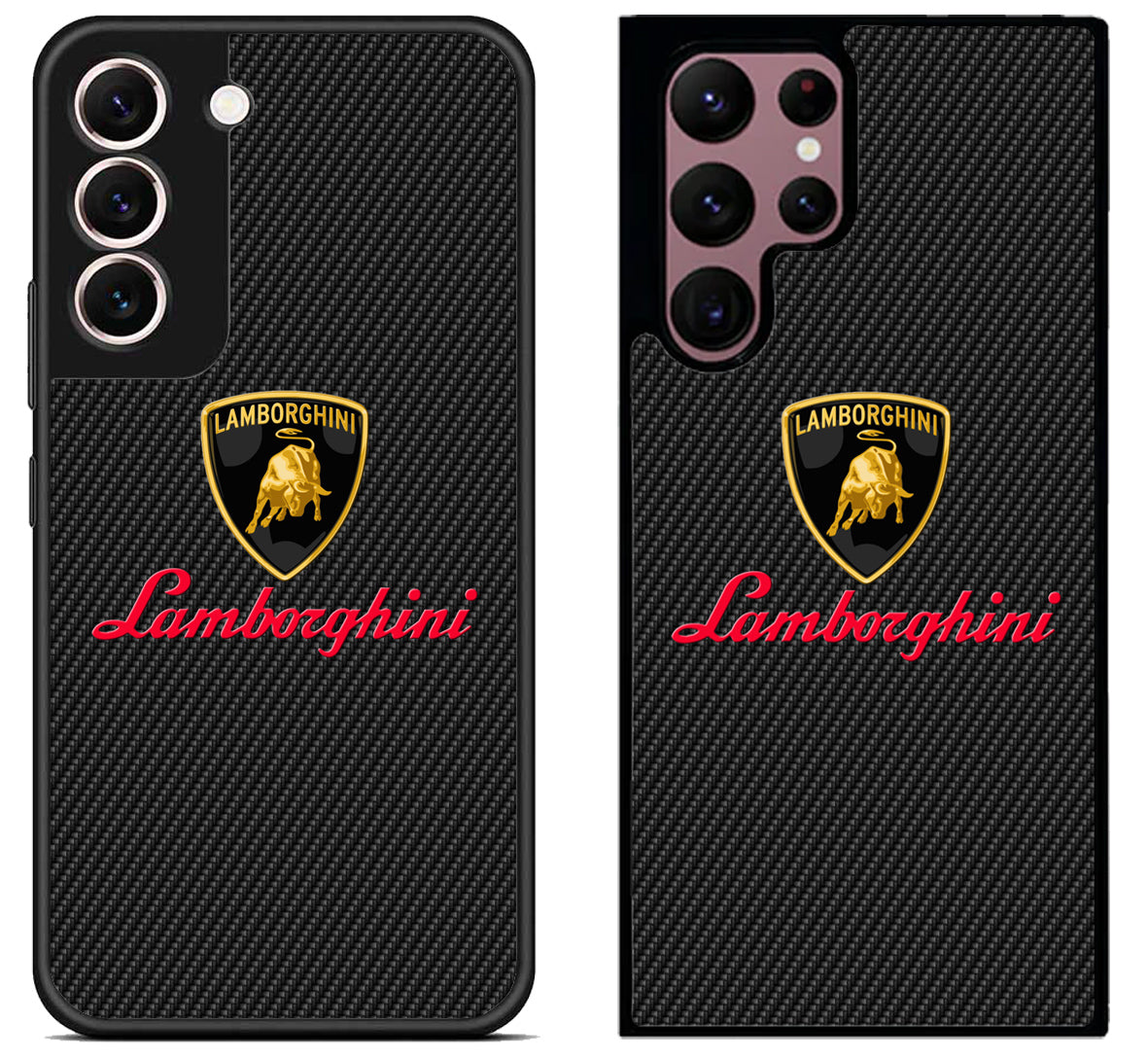 Lamborgini Black Carbon Samsung Galaxy S22 | S22+ | S22 Ultra Case