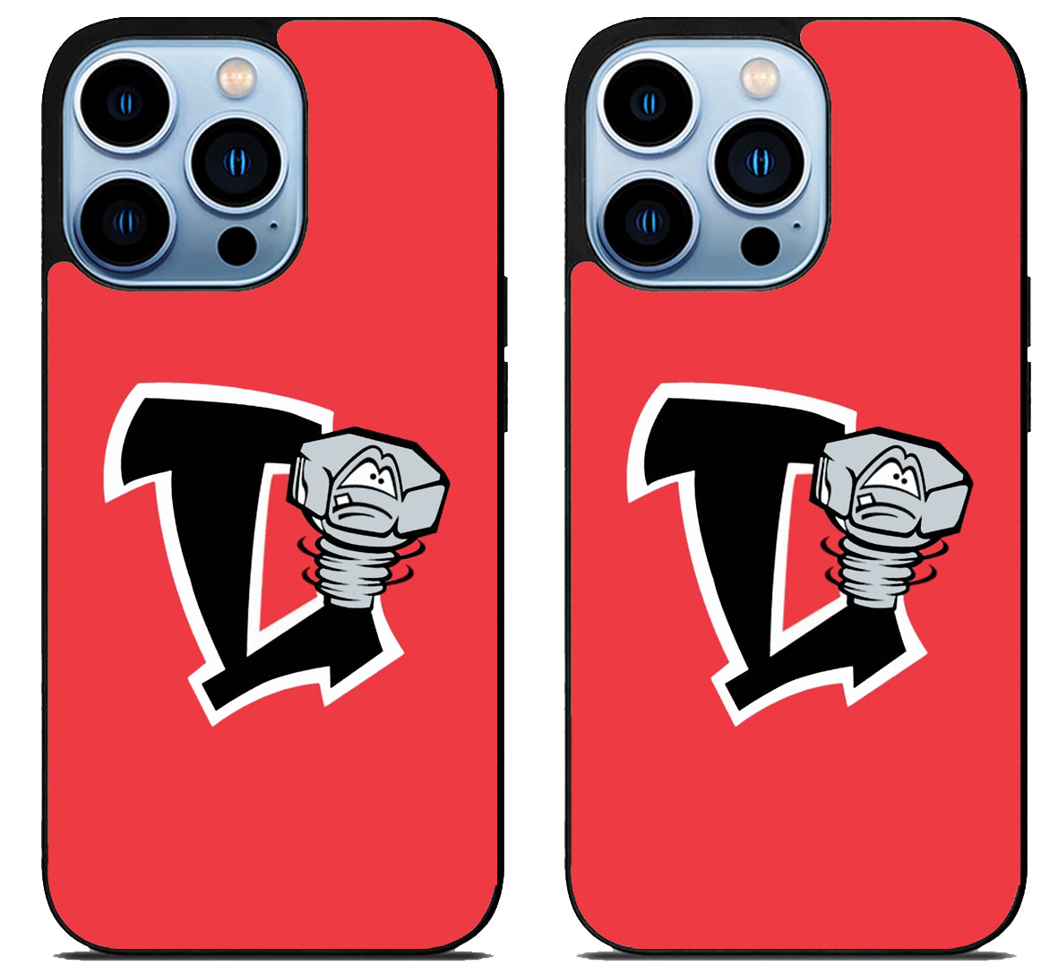 Lansing Lugnuts Logo Red iPhone 15 Pro | iPhone 15 Pro Max Case