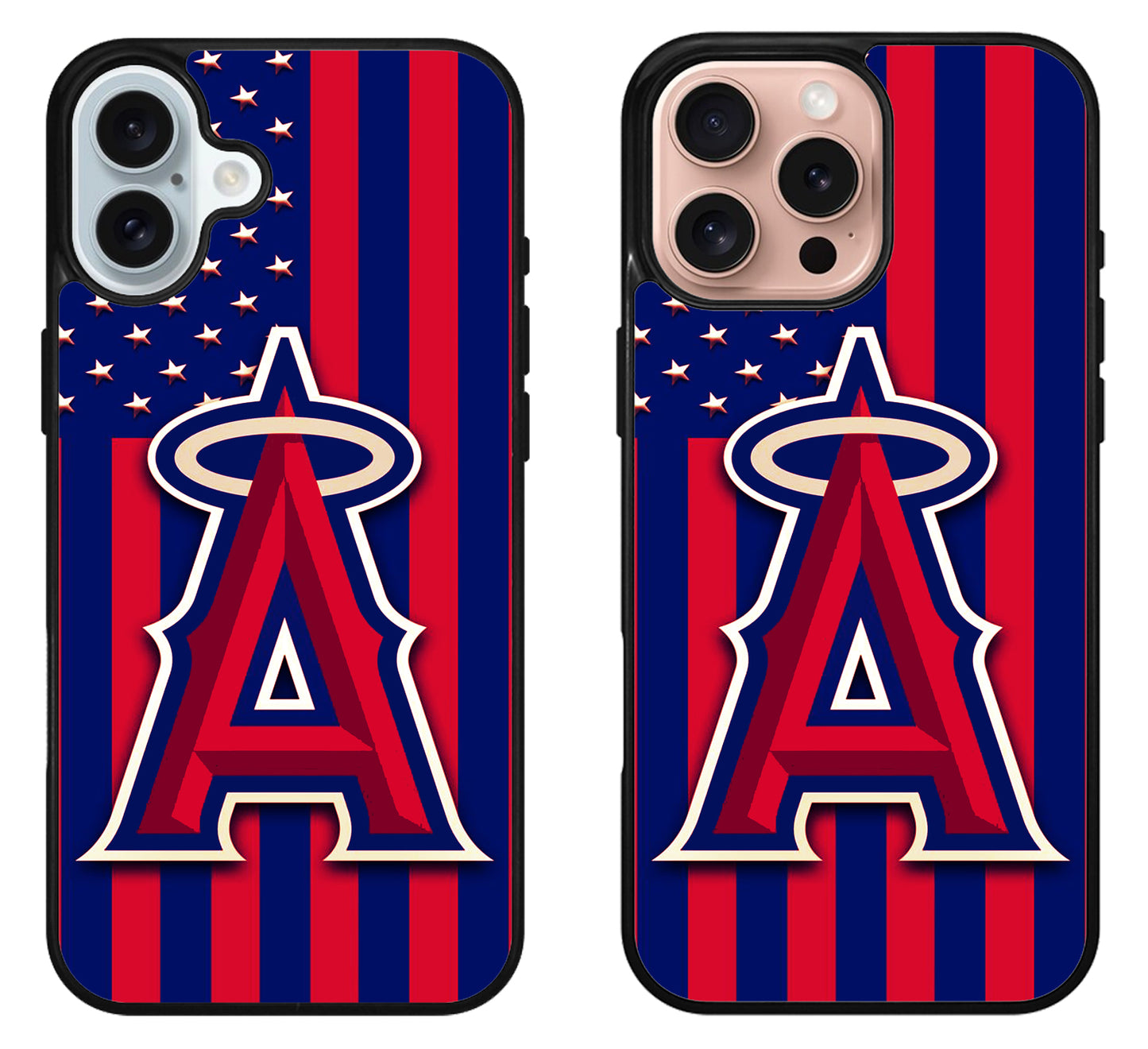 Los Angeles Angels Logo Flag iPhone 16 | 16 Plus | 16 Pro | 16 Pro Max Case