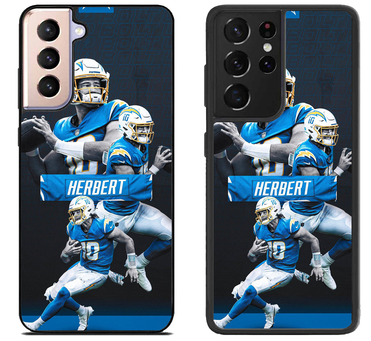 LA Charger Justin Herbert Samsung Galaxy S21 | S21 FE | S21+ | S21 Ultra Case