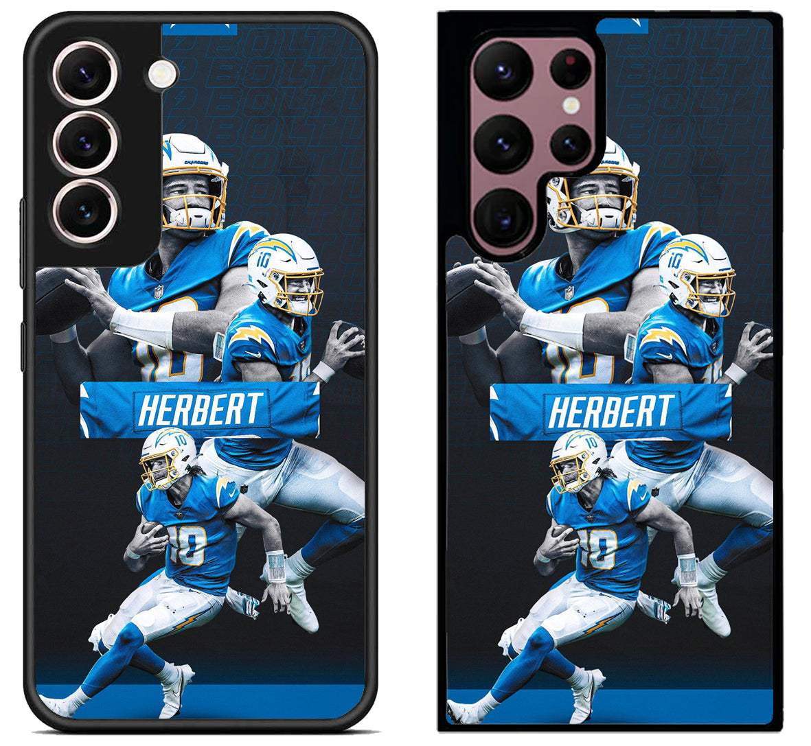 Justin Herbert LA Charger Collage Samsung Galaxy S22 | S22+ | S22 Ultra Case
