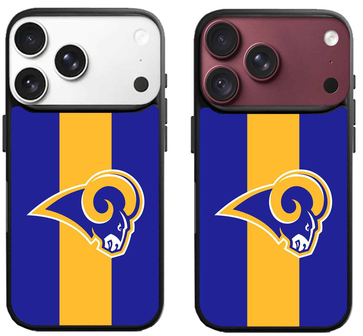 Los Angeles Rams Striped Logo iPhone 18 Pro | 18 Pro Max Case