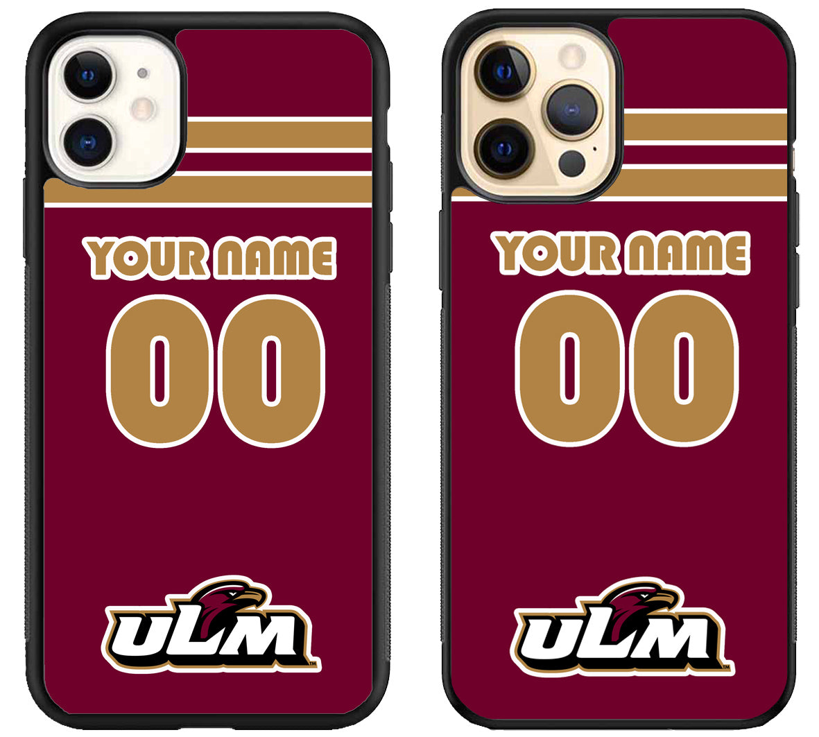 Custom Personalized Louisiana-Monroe Warhawks iPhone 12 | 12 Mini | 12 Pro | 12 Pro Max Case