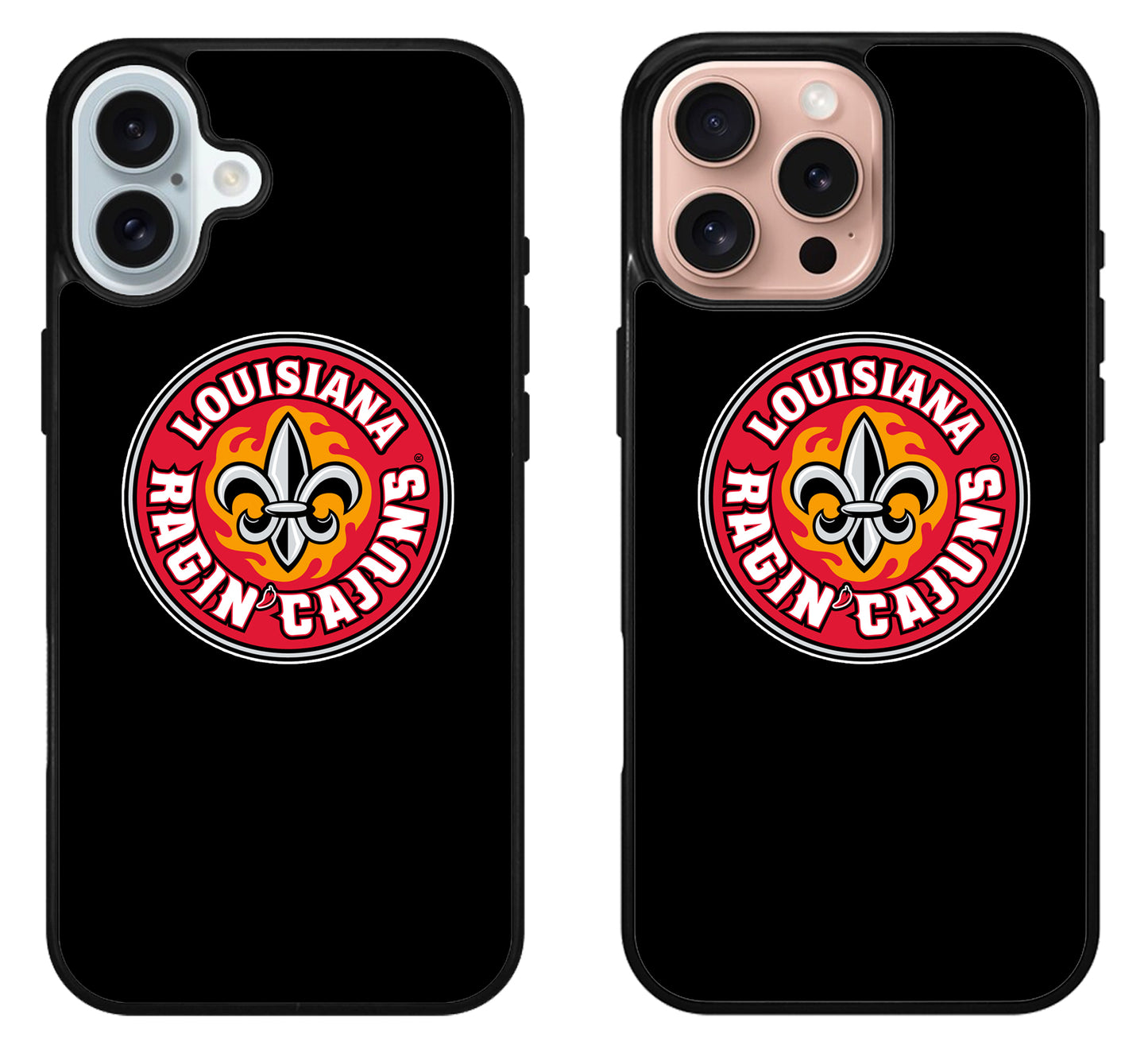 Louisiana Ragin' Cajuns Black iPhone 16 | 16 Plus | 16 Pro | 16 Pro Max Case