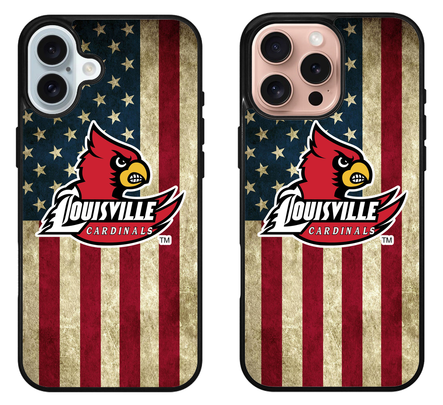 Louisville Cardinals Flag iPhone 16 | 16 Plus | 16 Pro | 16 Pro Max Case