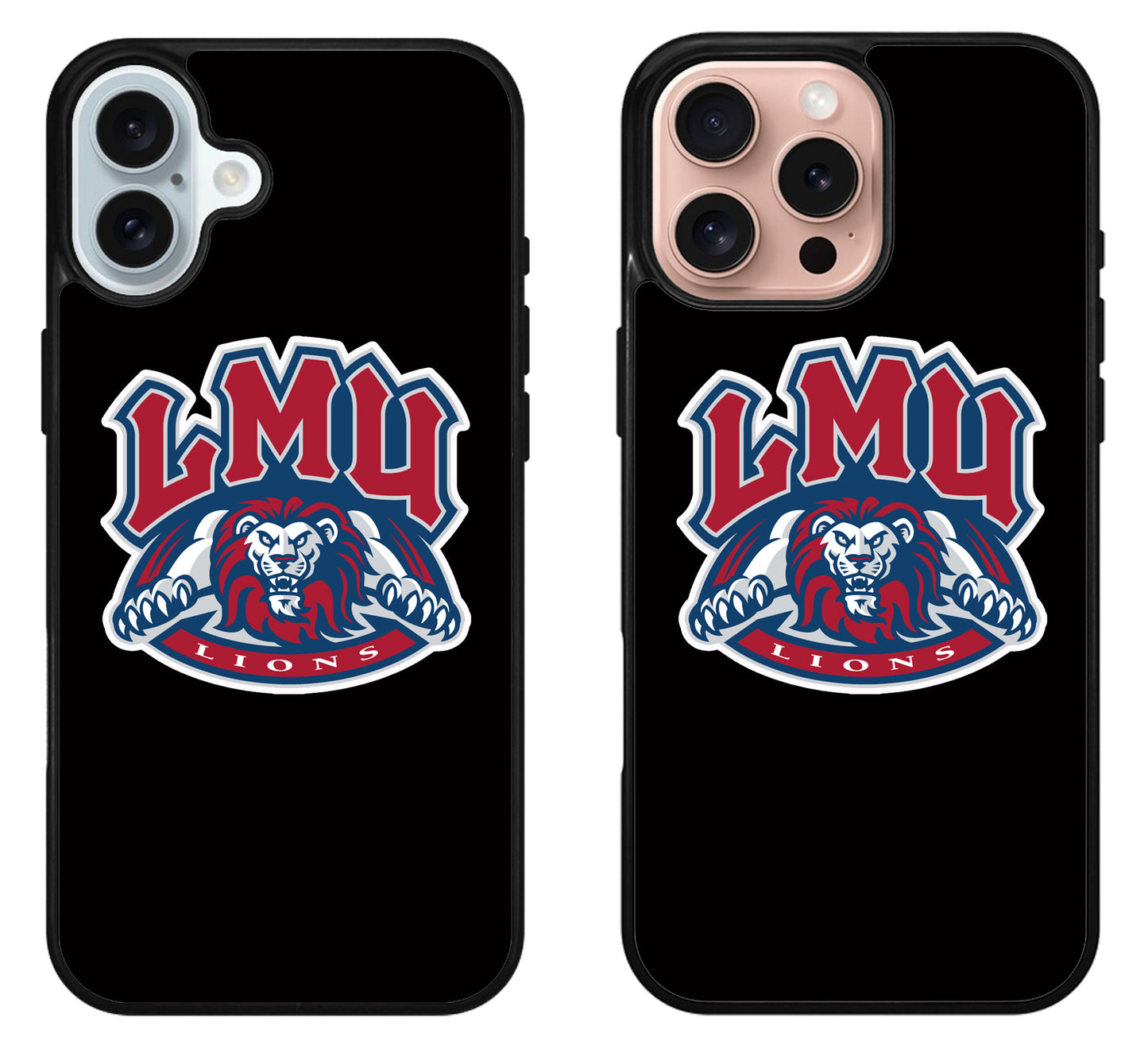 Loyola Marymount University Lions Black iPhone 16 | 16 Plus | 16 Pro | 16 Pro Max Case