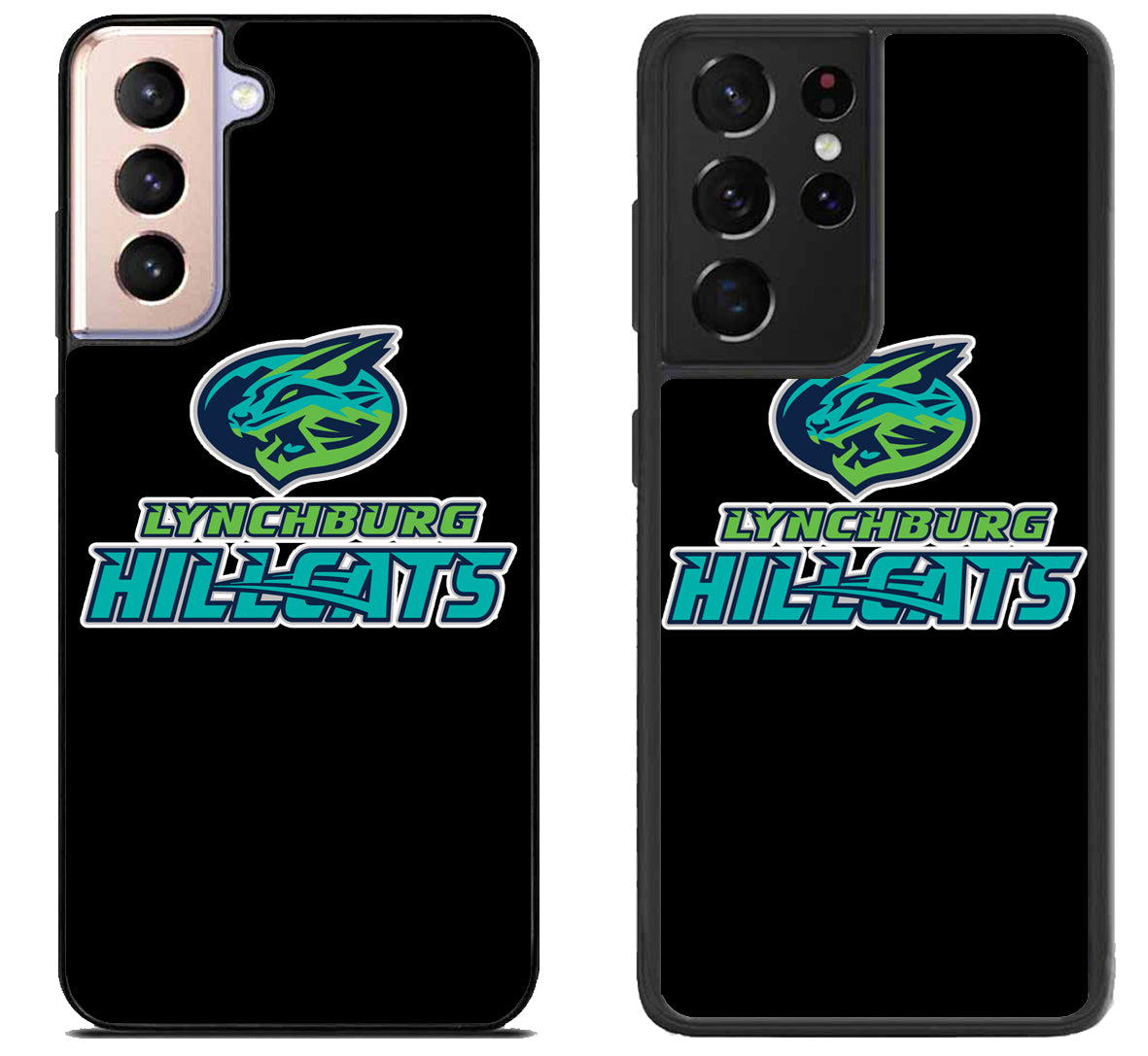 Lynchburg Hillcats Black Samsung Galaxy S21 | S21 FE | S21+ | S21 Ultra Case