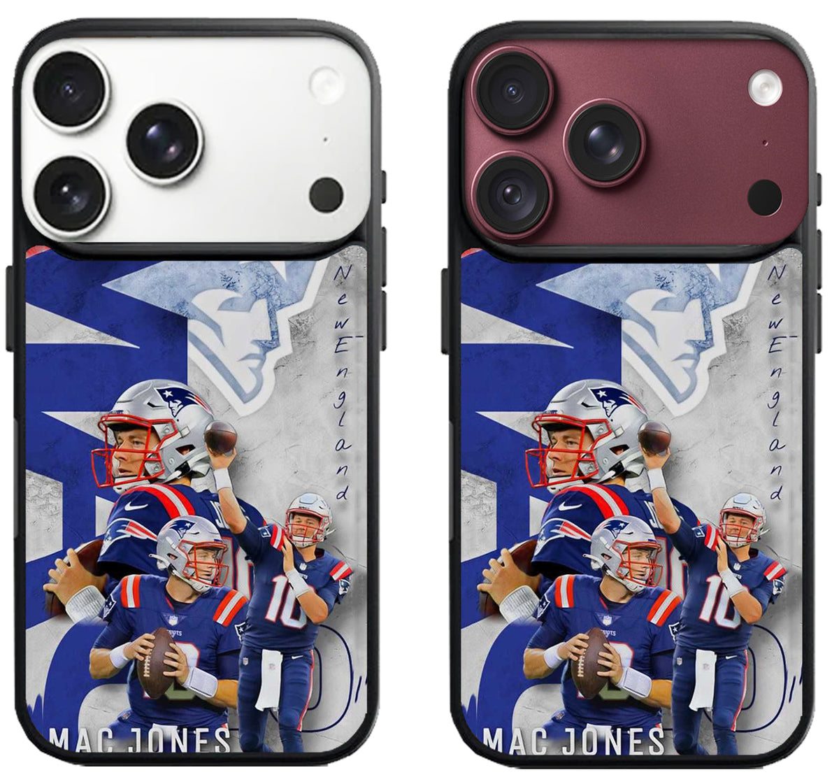 Mac Jones New England Patriots Collage iPhone 18 Pro | 18 Pro Max Case