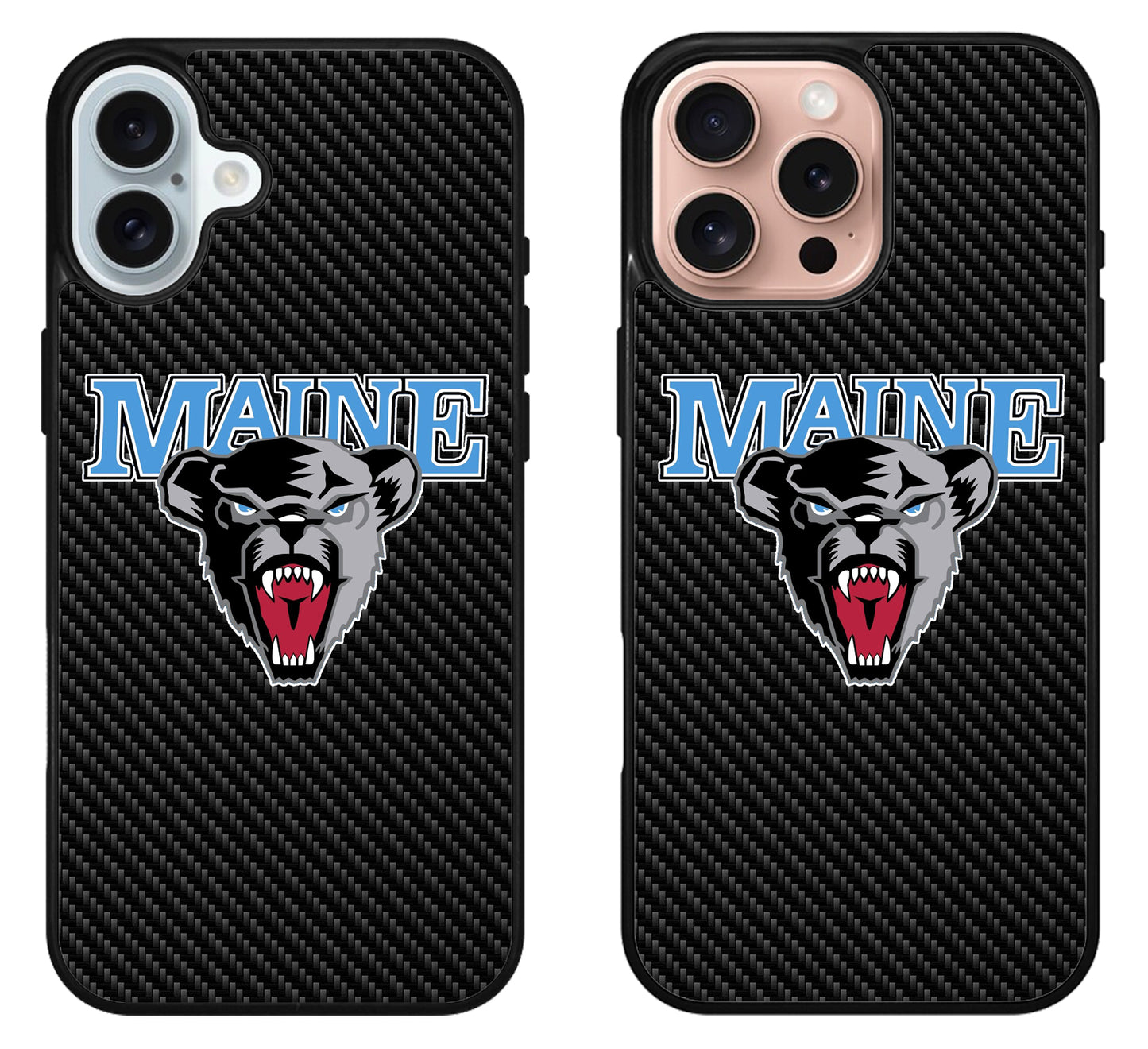 Maine Black Bears Carbon iPhone 16 | 16 Plus | 16 Pro | 16 Pro Max Case