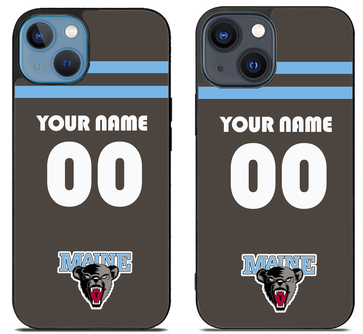Custom Personalized Maine Black Bears iPhone 15 | iPhone 15 Plus Case