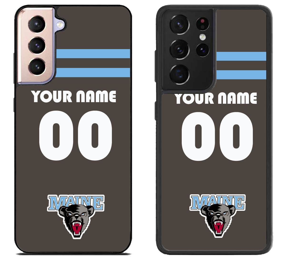 Custom Personalized Maine Black Bears Samsung Galaxy S21 | S21 FE | S21+ | S21 Ultra Case