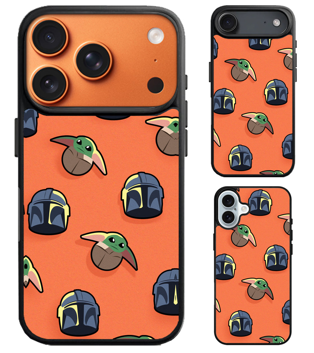 Mandalorian Baby Yoda Collage iPhone Air | iPhone 17 | 17 Pro | 17 Pro Max Case