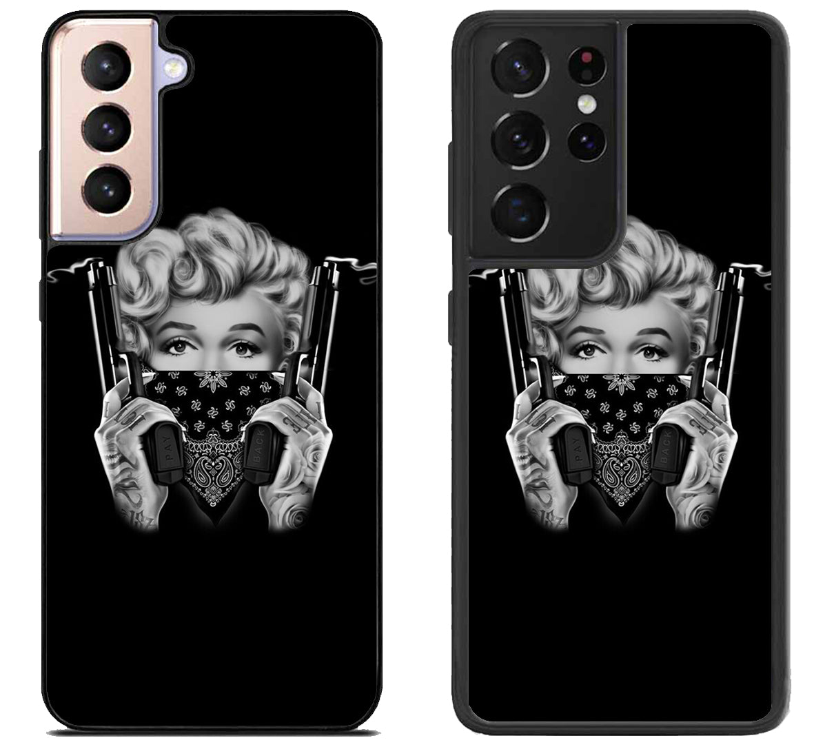 Marilyn Monroe Gangster Black Samsung Galaxy S21 | S21 FE | S21+ | S21 Ultra Case