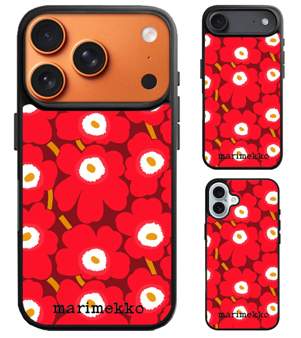 Marimekko Red iPhone Air | iPhone 17 | 17 Pro | 17 Pro Max Case