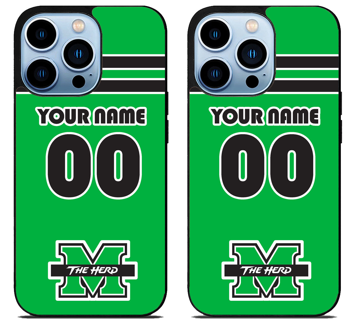 Custom Personalized Marshall Thundering Herd iPhone 15 Pro | iPhone 15 Pro Max Case
