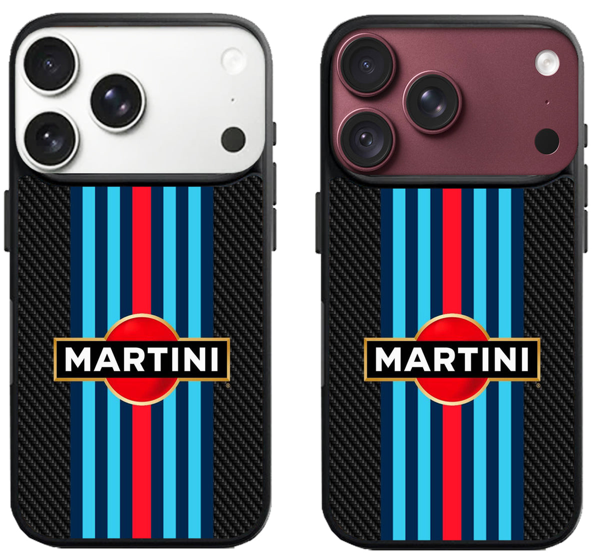 Martini racing Black Carbon Stripe iPhone 18 Pro | 18 Pro Max Case
