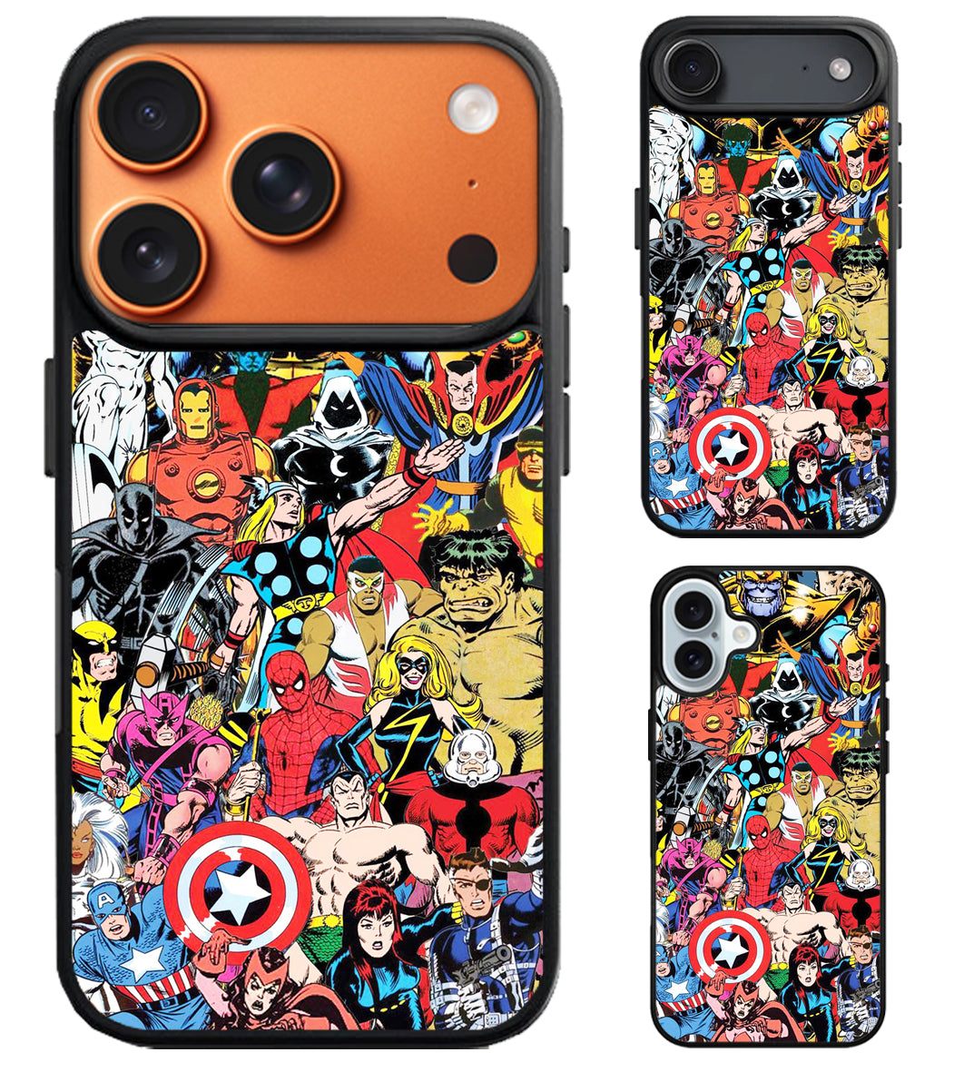 Marvel Avengers Comics iPhone Air | iPhone 17 | 17 Pro | 17 Pro Max Case