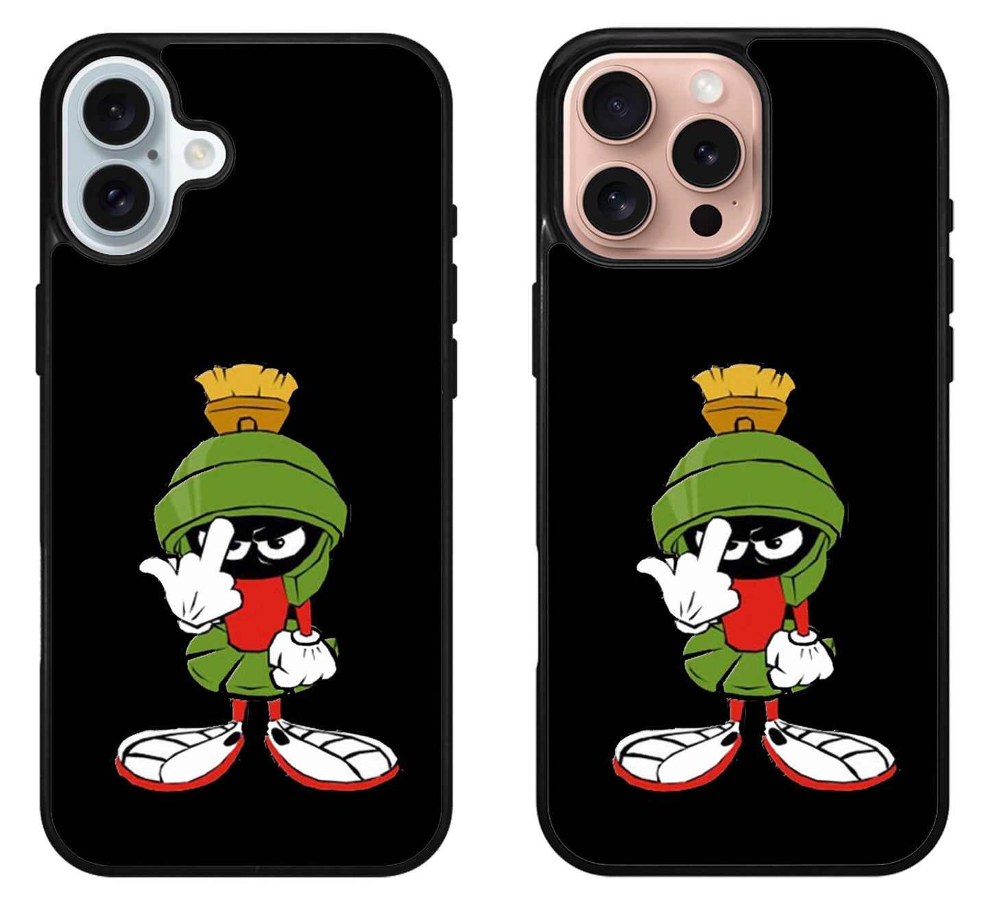 Marvin The Martian Black iPhone 16 | 16 Plus | 16 Pro | 16 Pro Max Case
