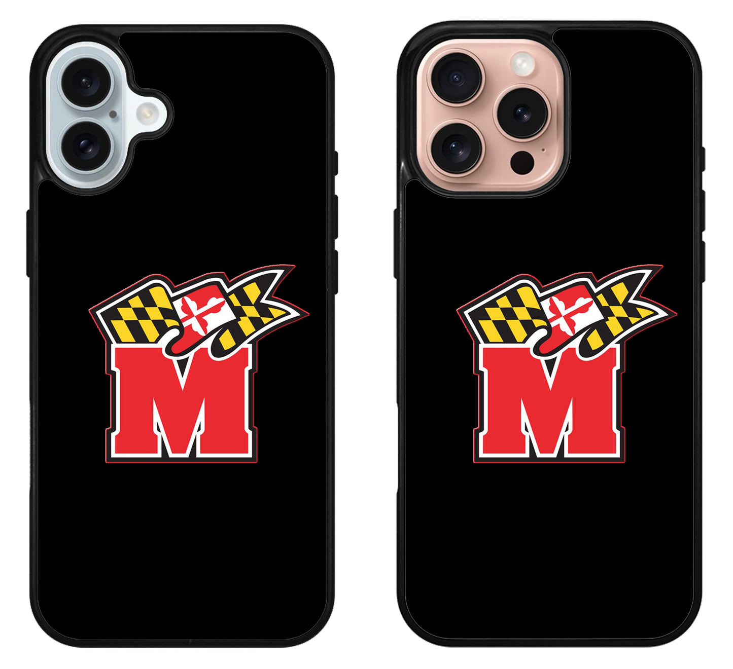 Maryland Terrapins Black Logo iPhone 16 | 16 Plus | 16 Pro | 16 Pro Max Case