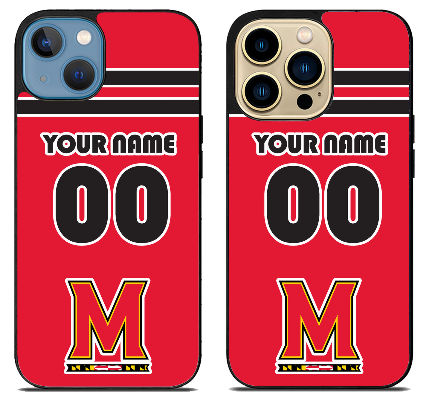 Custom Personalized Maryland Terrapins iPhone 14 | 14 Plus | 14 Pro | 14 Pro Max Case