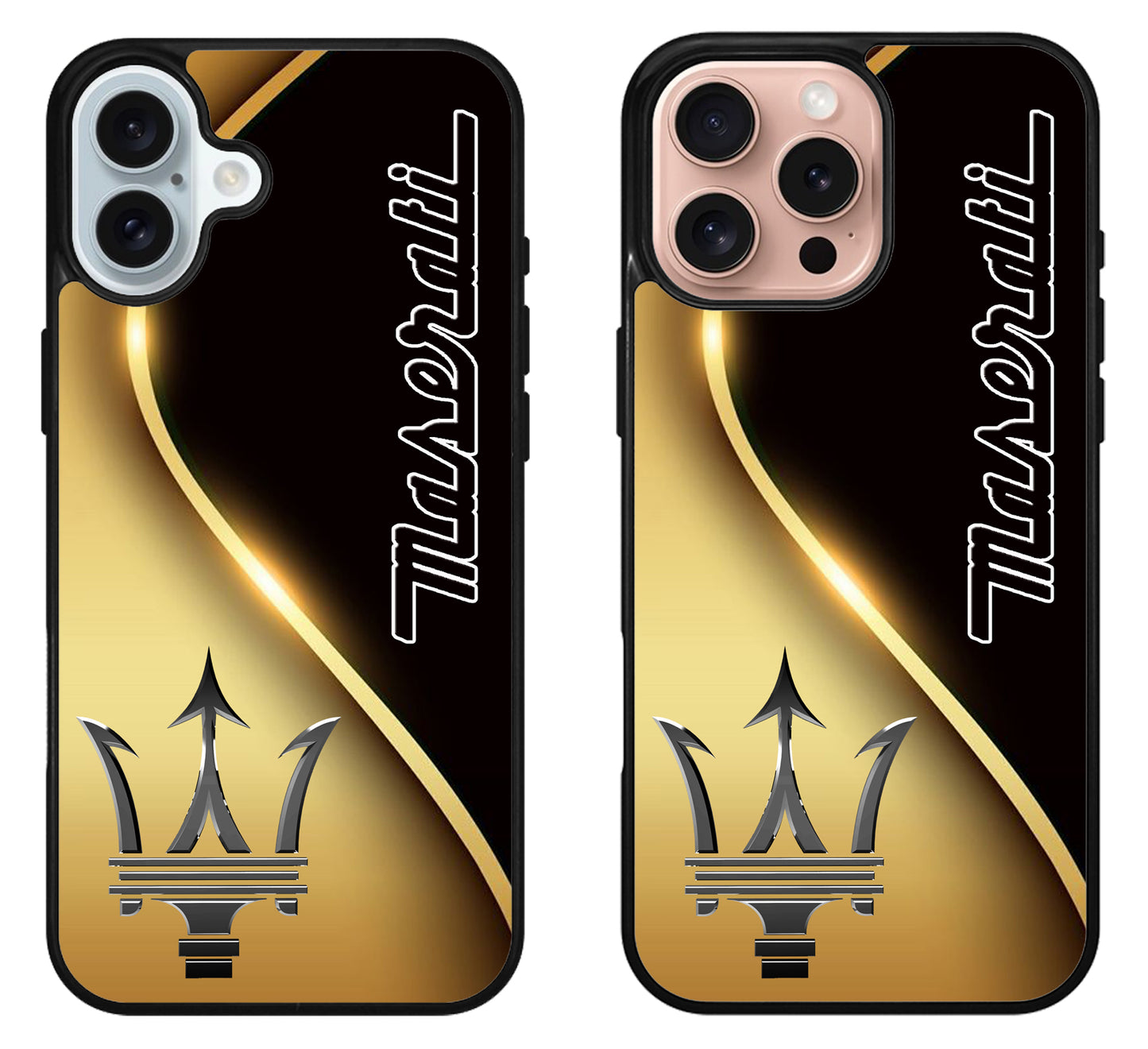 Maserati Golden Metallic iPhone 16 | 16 Plus | 16 Pro | 16 Pro Max Case