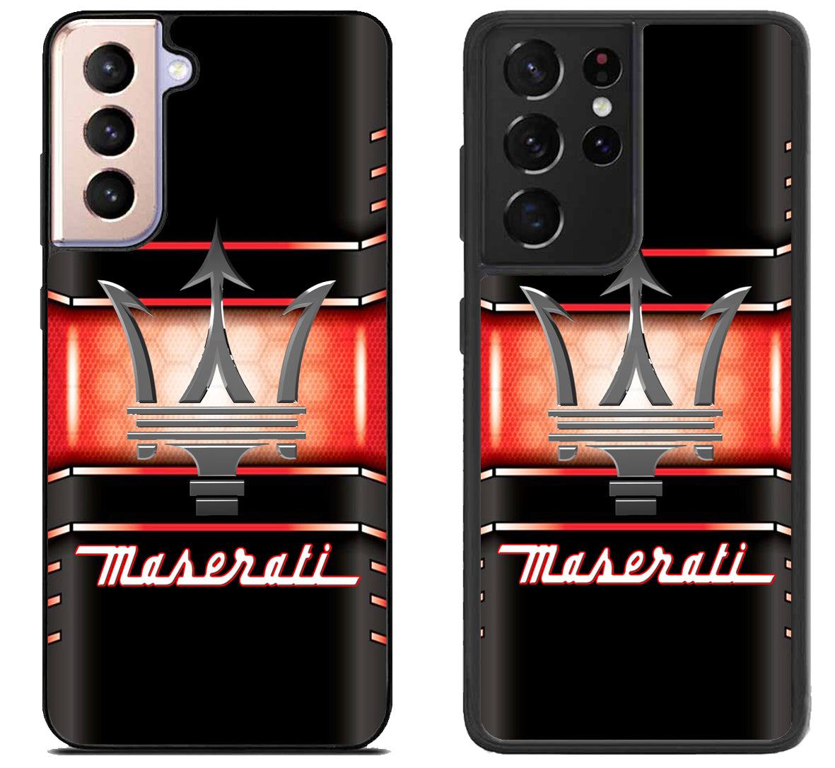 Maserati Logo Metallic Samsung Galaxy S21 | S21 FE | S21+ | S21 Ultra Case