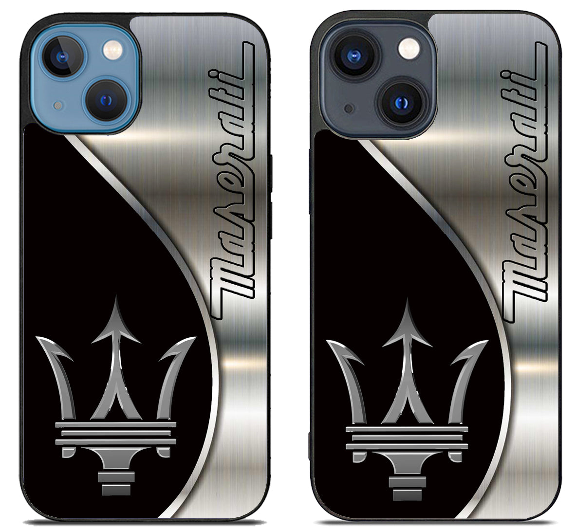 Maserati Silver Metallic iPhone 15 | iPhone 15 Plus Case