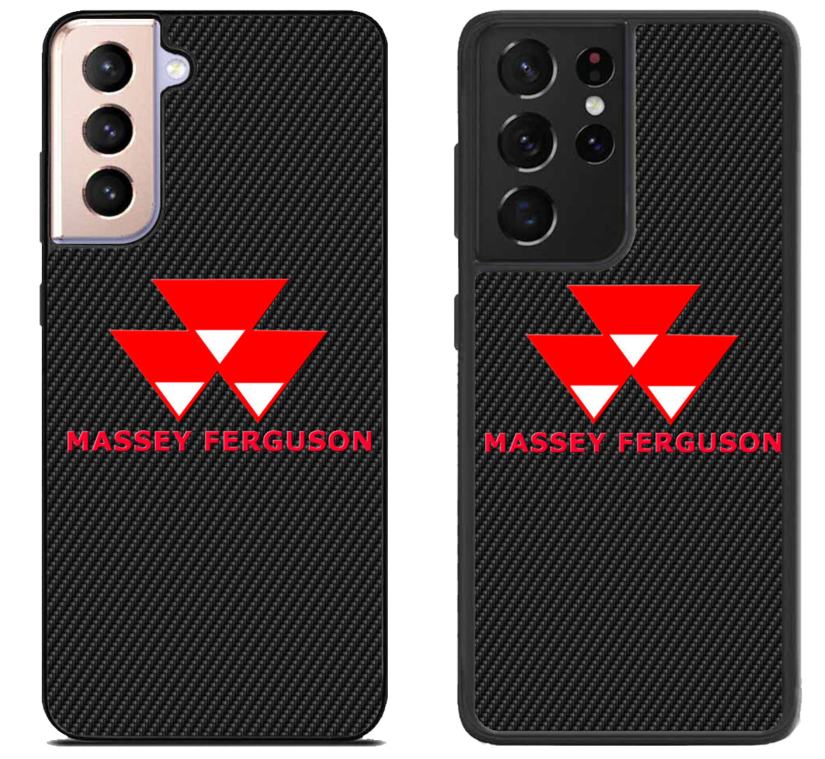 Massey Ferguson Black Carbon Samsung Galaxy S21 | S21 FE | S21+ | S21 Ultra Case