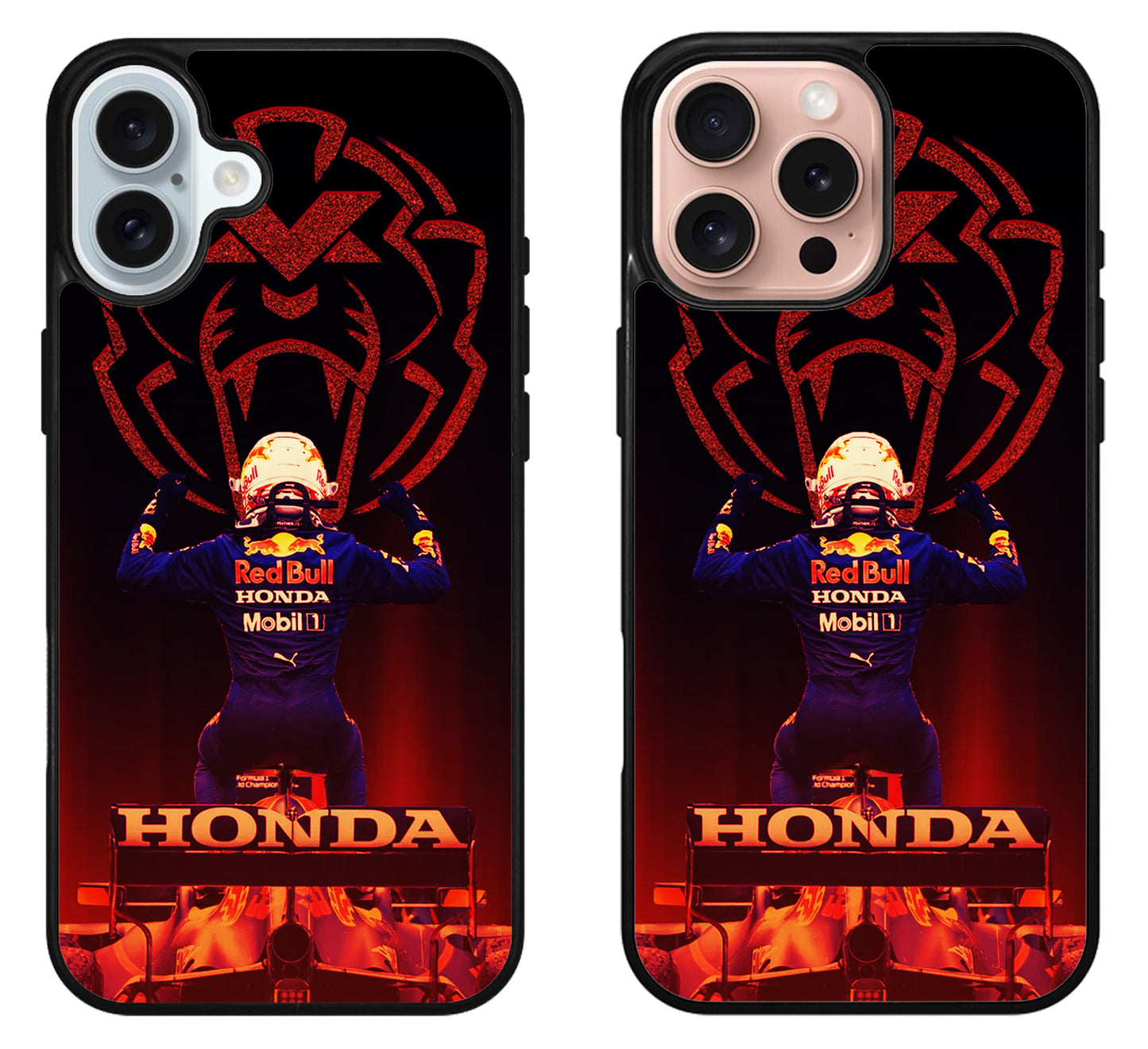 Max Verstappen lion Background iPhone 16 | 16 Plus | 16 Pro | 16 Pro Max Case